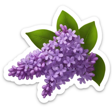 lilacs sticker