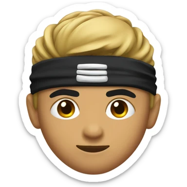 ninja with a low taper fade sticker