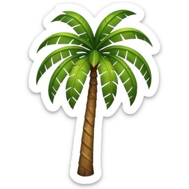 A palm tree emoji sticker
