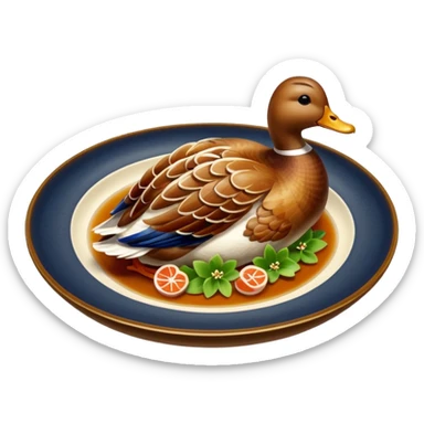 comida japonesa pato sin chef sticker