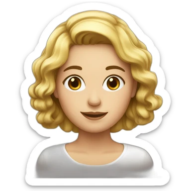 une commerciale heureuse sticker