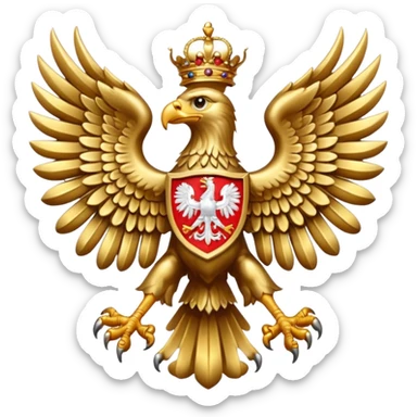 Polish eagle emblem
 sticker