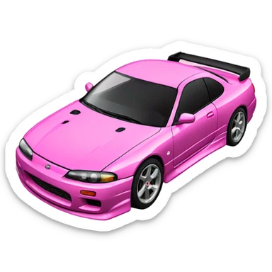 Pink nissan silvia s15 sticker