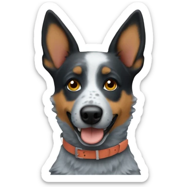 blue heeler dog sticker