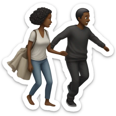 Soul leaving woman’s body sticker