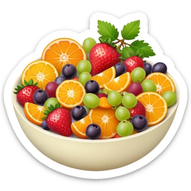 bowl of fruit salad























 sticker