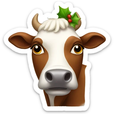 Holly cow sticker
