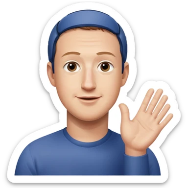 Mark Zuckerberg qui applaudit d un air mesquin  sticker