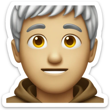 Smirking emoji with tear  sticker