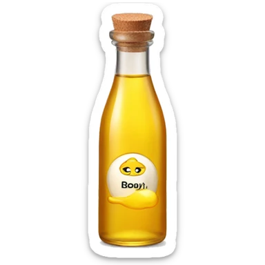 A bottle of babby oil sticker