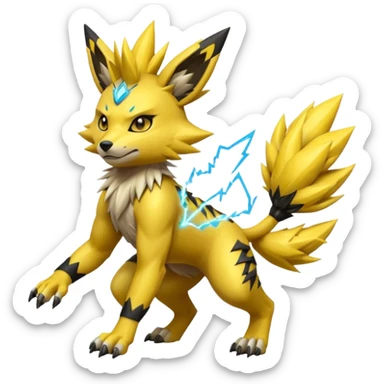Zeraora-Joltik-Obstagoon-Jolteon-fusion sticker