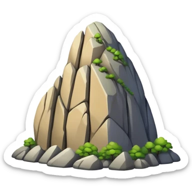 Cinematic Realistic Guatapé Rock Emoji sticker