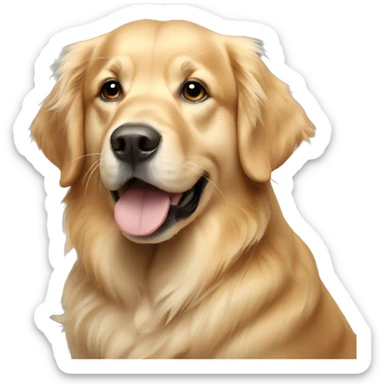 A golden Retriever  sticker