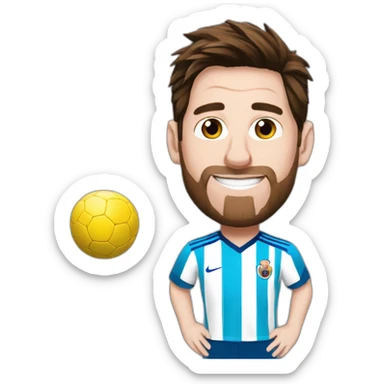 Messi con mundial  sticker