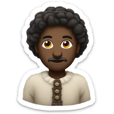 oveja con lana negra sticker