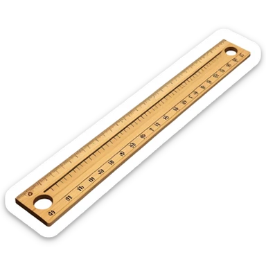 measuring ruler sticker