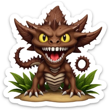 A demogrogonfrom Stranger Things sticker