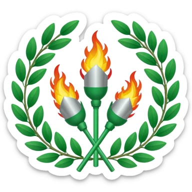 
Laurel Wreaths
Torch Relays
Stadium Flags sticker