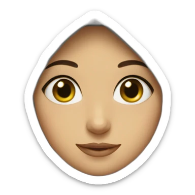 Algérien girl with hijab sticker