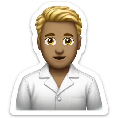 white pajamas sticker