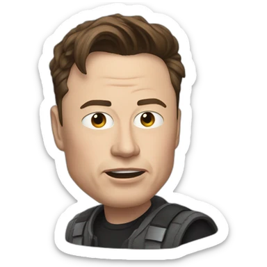 Elon Musk who destroys a tesla sticker