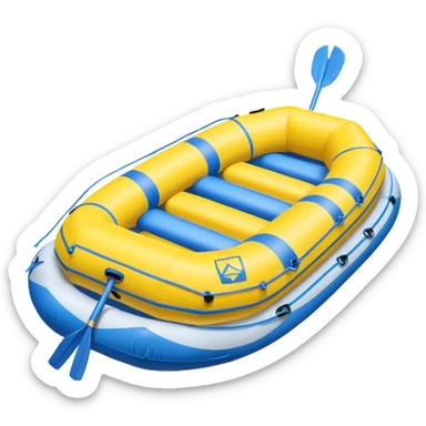 whitewater raft sticker