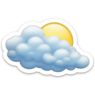 Clouds sticker