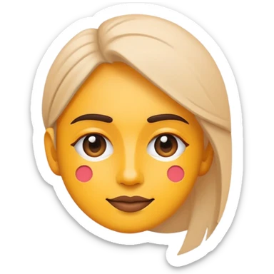 minimalist logo for self2.art, selfie face with artistic elements, emoji style sticker