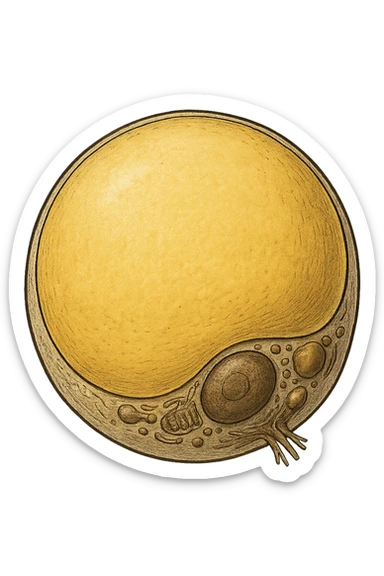 adipocita giallo (cellula di grasso anatomica) sticker