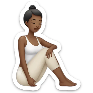 Women who doing massage sticker