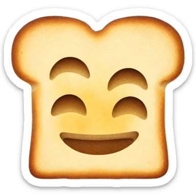 Bread toast with serrano han and argulla on top sticker