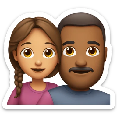 Padre, madre he hija jóvenes  sticker