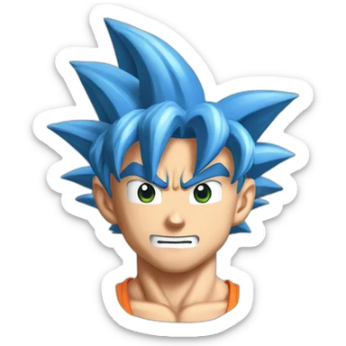 Goku ss bleu sticker