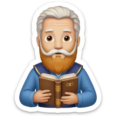 moses holding bible sticker