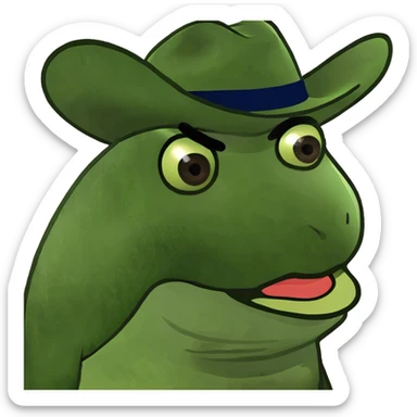 Aguacate con labios grandes  sticker