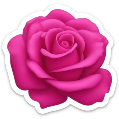 iPhone rose fuchsia sticker