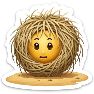 tumbleweeds in the desert sticker