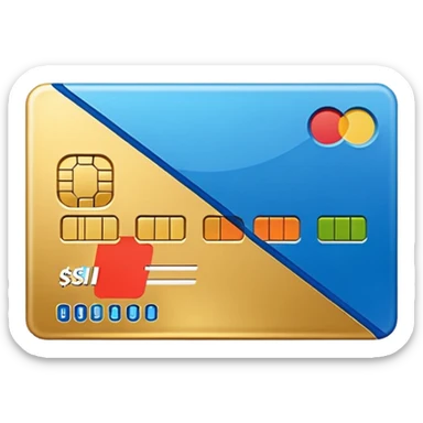 payment method flat style sticker