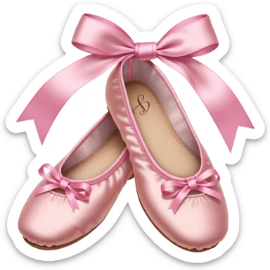 Ballet shoes: pink
 sticker