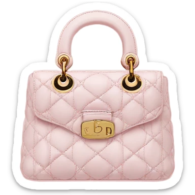 Pink Dior bag sticker