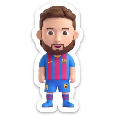Lionel Messi, 3D emoji style sticker
