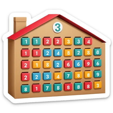 advent calendar sticker