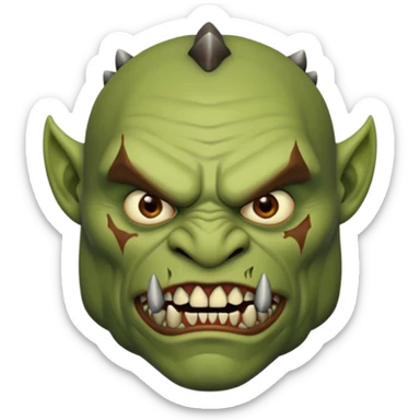 Orc from Lord of the Rings very creepy sticker