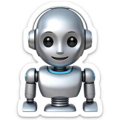 3D AI Robot Mascot - Chatbot Iconemoji sticker