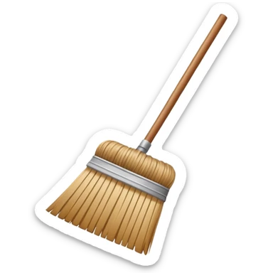 broom for cleaning sticker