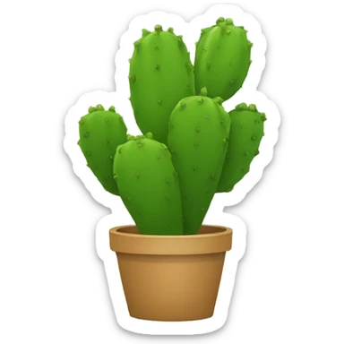 single flat Nopal without pot sticker