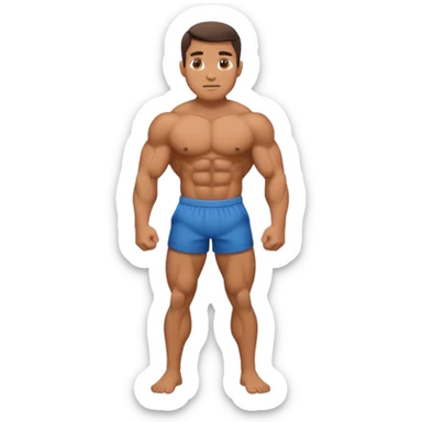 persona haciendo fuerza sticker