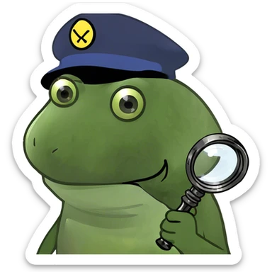 Frog sticker