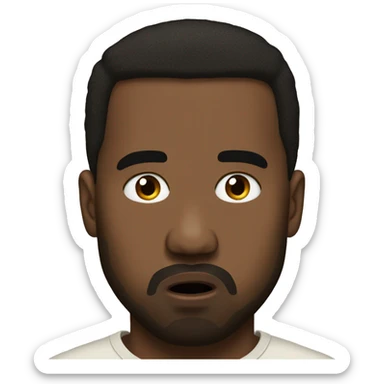 Shocked Kanye west sticker
