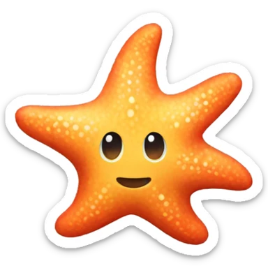 starfish doing a summer sault sticker